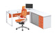 Element Managerial Desk with Pedenza - Orange