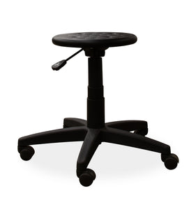 Bristol typist chair in black pu seat, wheels, arms and gas lift from Desk & Chair shop for receptionist