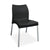 Halo office canteen cafeteria canteen black plastic chair with silver steel legs from Desk & Chair shop