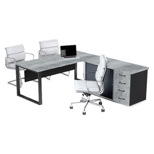 Managerial Desk with Pedenza - Black frame in Stone Town