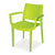 Sylvester office canteen cafeteria dining chair in bright colour plastic with arms and backrest from Desk & Chair shop