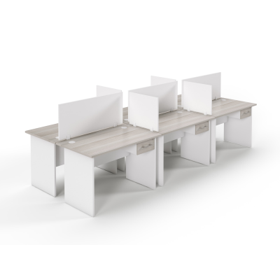 1200 x 600 6 Way Cluster Face to Face - Coimbra & White