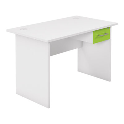Bubble Range Single Panel Desk - 1200x600 Lime Green