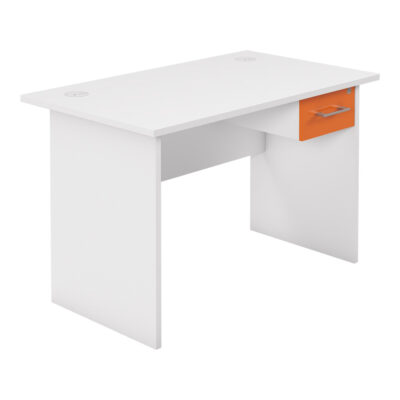 Bubble Range Single Panel Desk - 1200x600 Orange